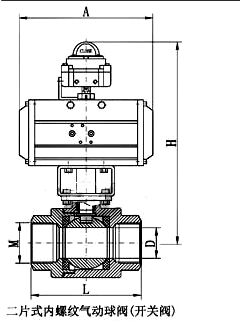 氣動兩片式球閥Q611F 氣動兩片式球閥Q611F